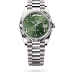 Rolex Day-Date 40 Oyster, 40 mm, white gold Green