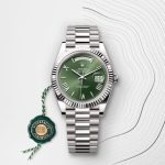 Rolex Day-Date 40 Oyster, 40 mm, white gold Green - Image 7