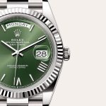 Rolex Day-Date 40 Oyster, 40 mm, white gold Green - Image 8